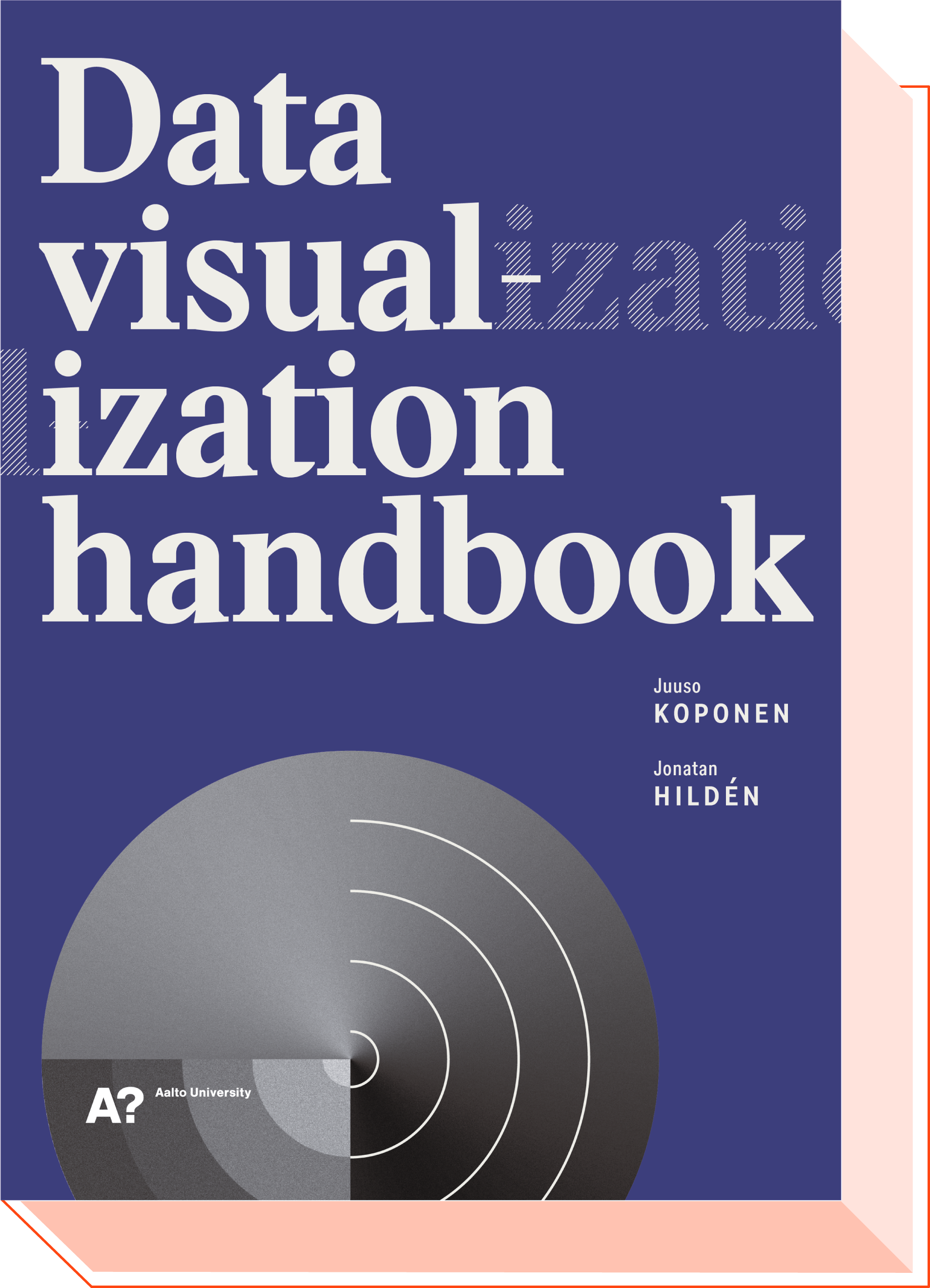 isometric illustration of Data visualization handbook cover